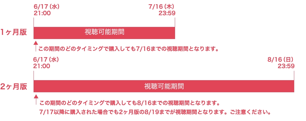 配信期間の例