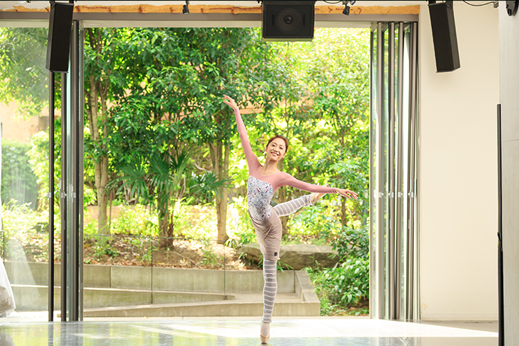 都心の大きなスタジオでレッスン